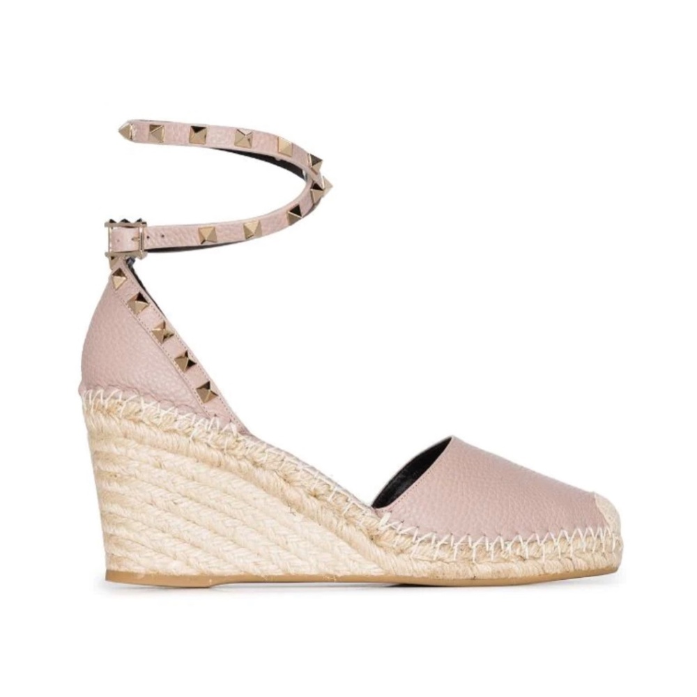 Valentino Garavani Rockstud 85mm wedge espadrilles